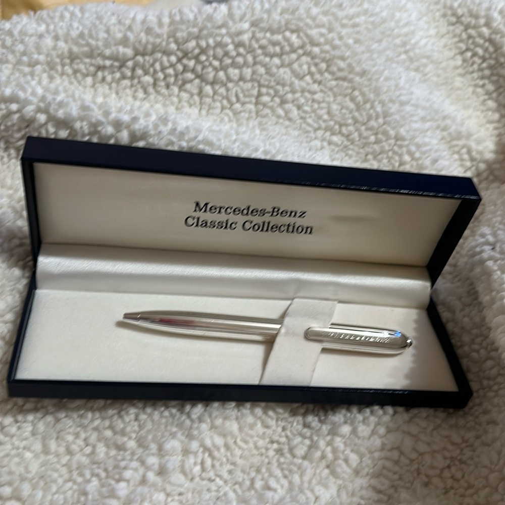 Vintage Mercedes-Benz Classic Collection Silver plated ballpoint pen